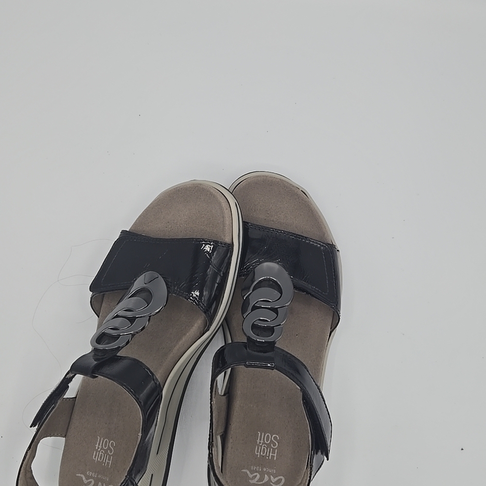 Stylish Black Sandals with Unique Design